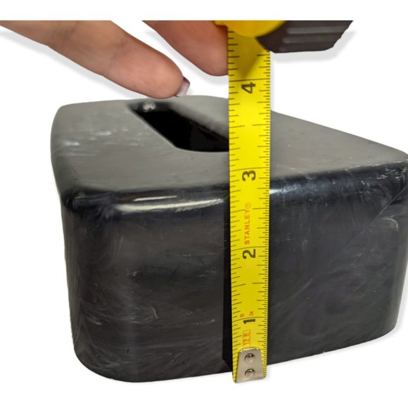 Vintage Faux Black Marble Tissue Box Cover - Picture 10 of 11